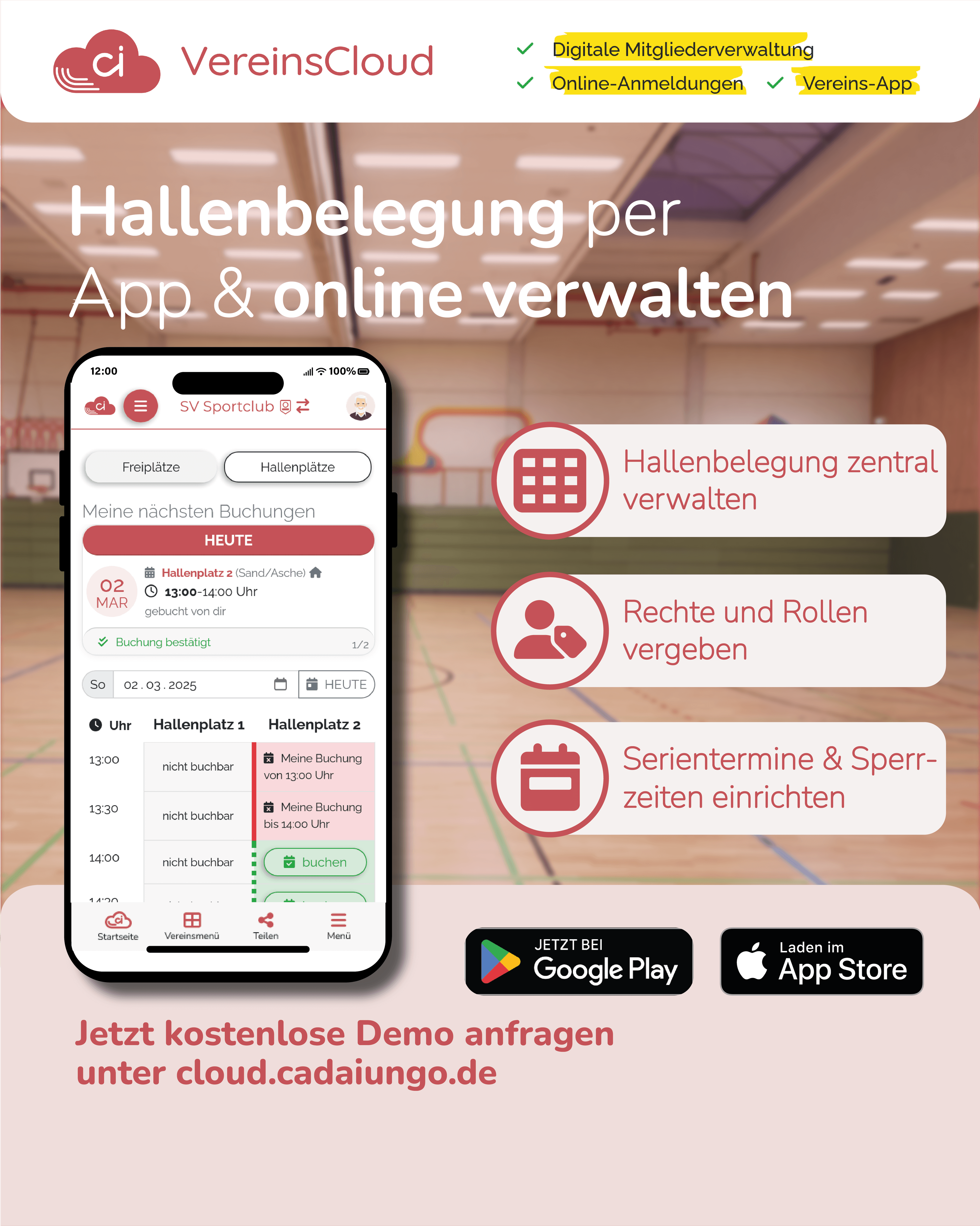 Willkommen in eurer VereinsCloud!
