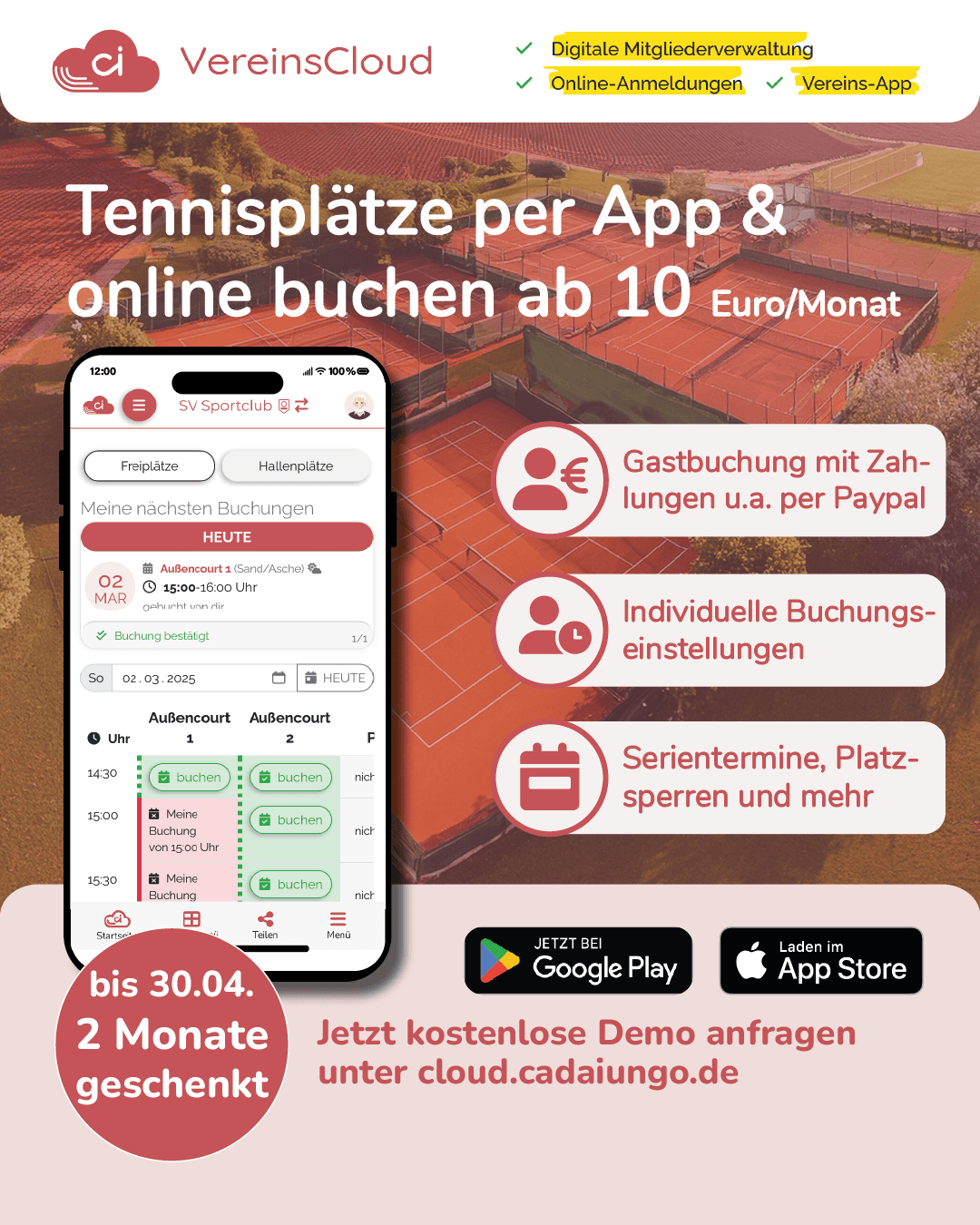 Willkommen in eurer VereinsCloud!