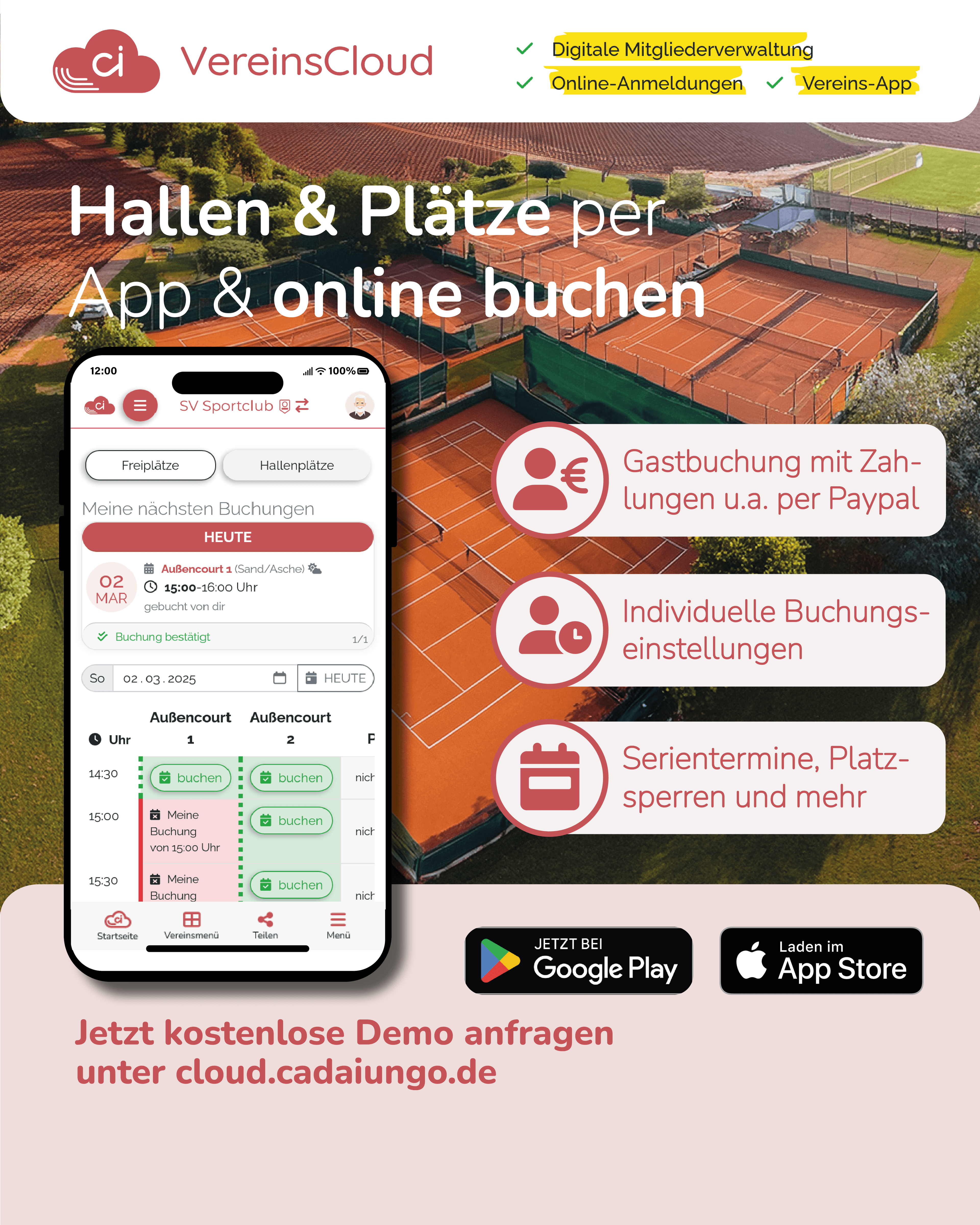 Willkommen in eurer VereinsCloud!