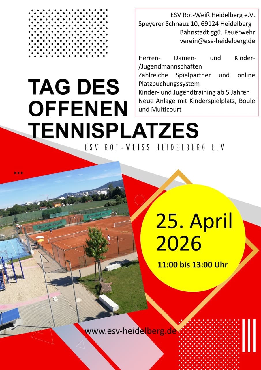 Tag des offenen Tennisplatzes